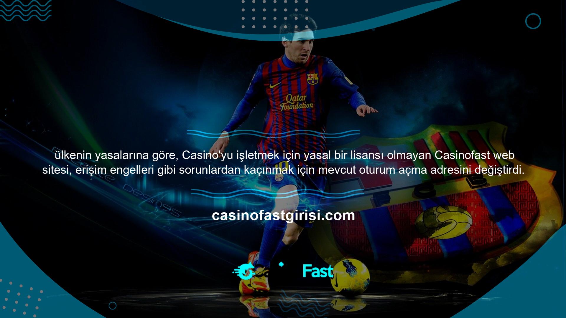 Casinofast Web Sitesi Web sitesi yönetimde bir değişiklik geçirdi ve şimdi Casinofast